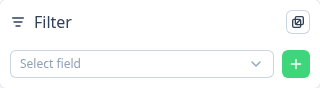 Empty filtering popover